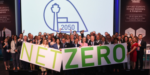 Aena se une a 194 aeropuertos europeos en la iniciativa NetZero2050 para alcanzar cero emisiones de carbono