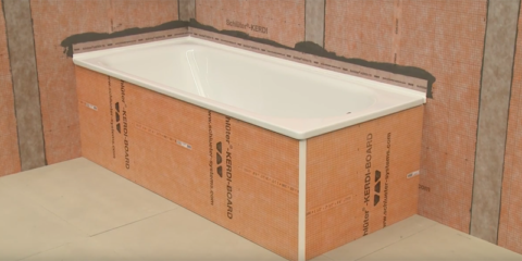 Impermeabilización de bañeras y platos de ducha con Schlüter-KERDI-TS