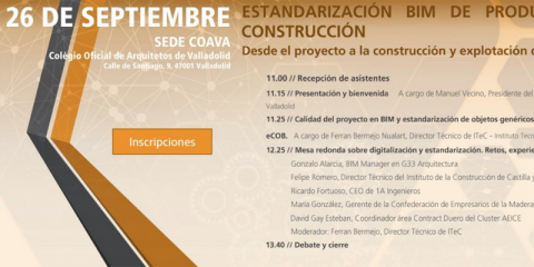 Valladolid acogerá la jornada sobre la estandarización BIM eCOB para productos de la construcción
