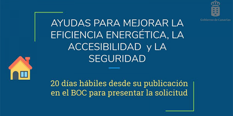Canarias publica convocatorias para mejorar la eficiencia energética, sostenibilidad y accesibilidad de viviendas