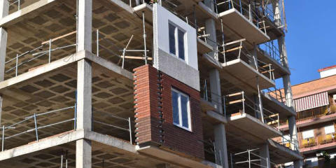 Las fachadas industrializadas se abren camino en las nuevas promociones de viviendas