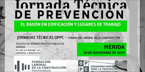 La jornada ‘El Radón en Edificación y Lugares de Trabajo’ revelerá cómo medir y eliminar el gas en edificios