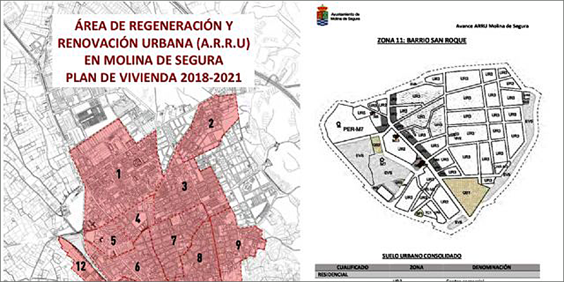 Plan de regeneración urbana de Molina de Segura