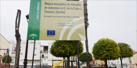 Comienzan las obras de rehabilitación energética de 30 VPO del municipio sevillano de Tomares