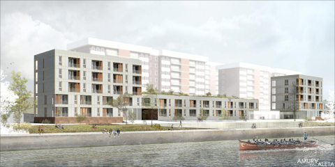 El Gobierno Vasco selecciona el proyecto ‘Amura con Aleta’ para la edificación de 60 viviendas públicas y sostenibles en Bilbao