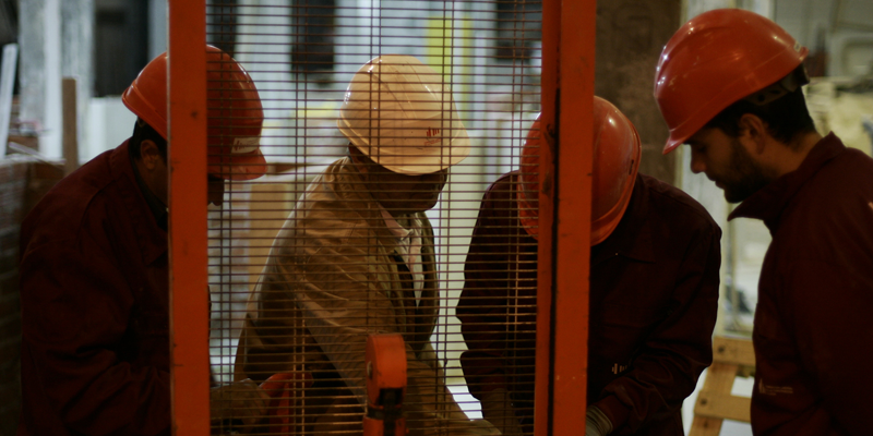 trabajadores del sector de la construcción