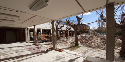 La futura biblioteca de Benicarló se construye con criterios sostenibles y reutilización de materiales