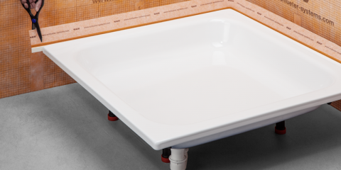Las nuevas soluciones de Schlüter-Systems garantizan la impermeabilización en la construcción de duchas y baños