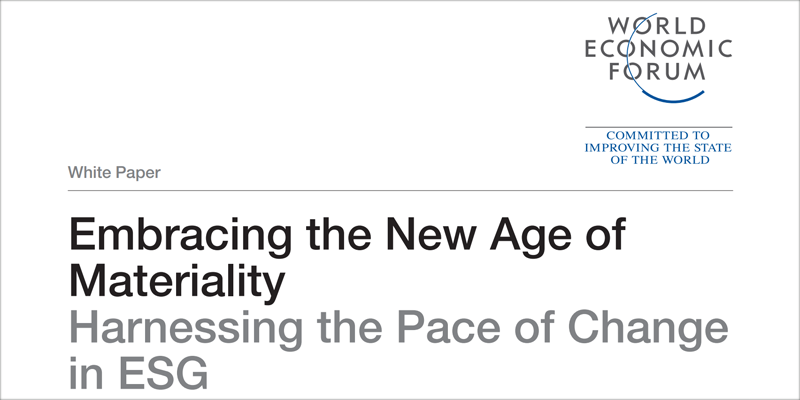 Embracing the New Age of Materiality: Harnessing the Pace of Change in ESG'