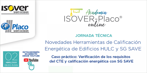 Jornada técnica online ‘Novedades Herramientas de Calificación Energética de Edificios HULC y SG SAVE’