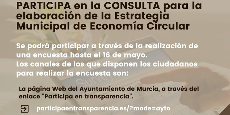 Murcia lanza una consulta ciudadana para elaborar la Estrategia de Economía Circular