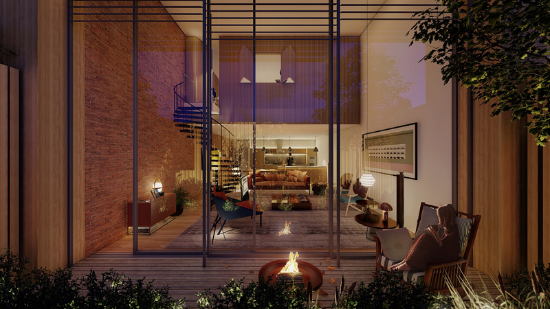 Las viviendas contarán con luz natural debido a los amplios acristalamientos en la fachada.