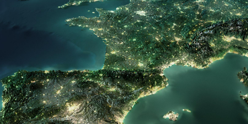 foto de europa desde satélite