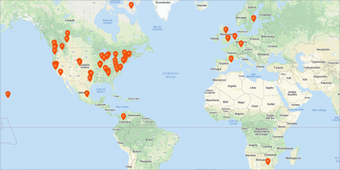 Un mapa interactivo muestra los casos de construcciones basadas en el diseño biofílico