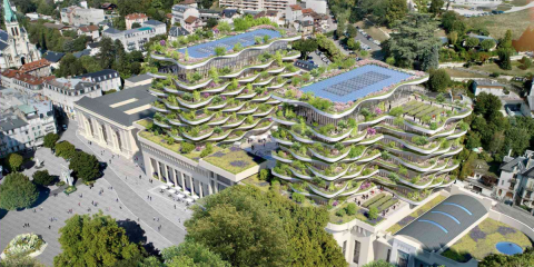 ‘The foam of the waves’ transformará las antiguas termas romanas de Aix-les-Bains en un espacio multiusos sostenible