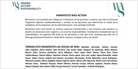 Nace la Asociación Women Action Sustainability para fomentar la sostenibilidad en la sociedad