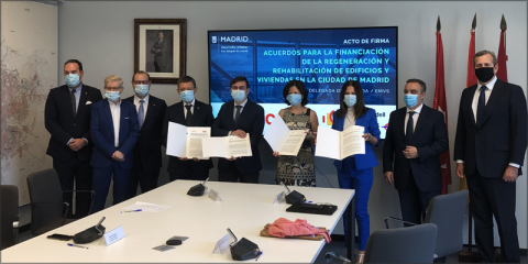 Madrid facilitará la financiación para rehabilitación mediante un acuerdo con varios bancos