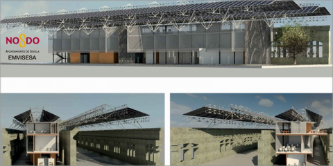 Nueva licitación de las Naves de Renfe de Sevilla para construir su interior en madera