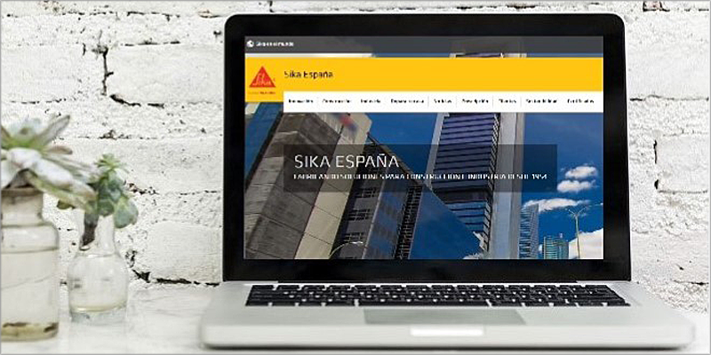 La nueva web de Sika ha sido diseñada para optimizar la navegación de los usuarios.