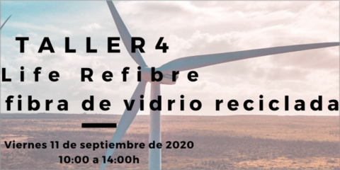 El 4º taller ‘LIFE Refibre. Usos de la fibra de vidrio reciclada’ se celebrará en Valladolid