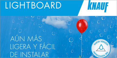 Knauf Lightboard H1, nueva placa para techos ligera y sostenible