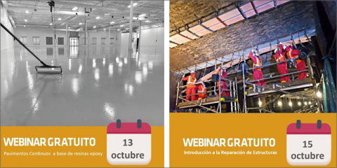 Sika ofrece en octubre nuevos webinars relacionados con la construcción