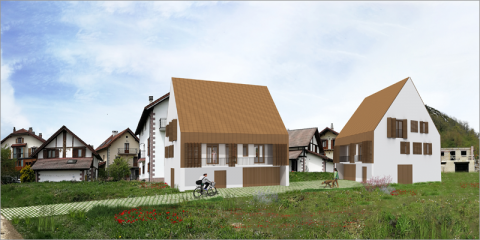 El Gobierno de Navarra construye cuatro VPO de consumo casi nulo en Garralda