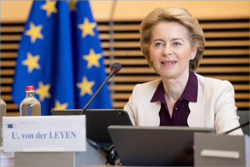 Ursula von der Leyen, presidenta de la Comisión Europea,