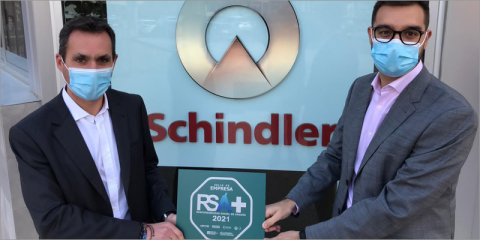 Schindler renueva el Sello de Responsabilidad Social PLUS en Aragón