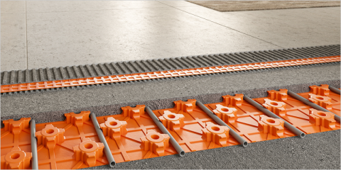 Innovaciones inteligentes para suelos radiantes de bajo consumo energético de Schlüter-Systems