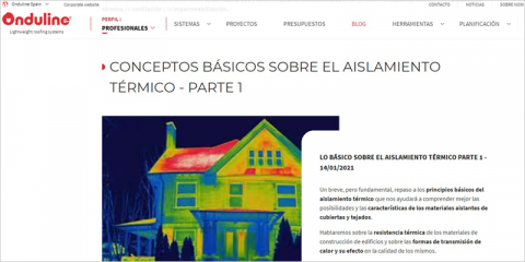 Onduline lanza un blog para los profesionales del sector de la edificación y de la cubierta