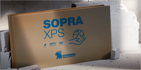 Aislamiento térmico de poliestireno extruido reciclado SOPRA XPS