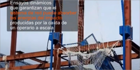 Servicio de evaluación de sistemas de redes de seguridad por caídas en altura