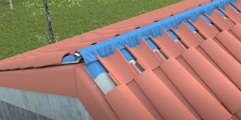 Instalación de teja curva en seco con Verea System