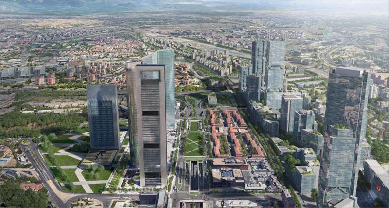 Aspecto que tendrá el proyecto de regeneración urbana Madrid Nuevo Norte.