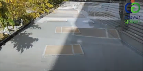 Renovación de cubierta con el sistema Cool Roof Thermacote