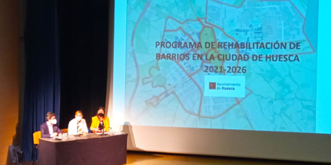 El proyecto de regeneración urbana de Huesca contempla rehabilitar más de 7.800 viviendas