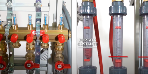 Colectores con válvulas de equilibrado dinámico Giacomini DB