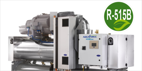 Incorporación de un refrigerante más respetuoso con el medioambiente en las enfriadoras AquaForce de Carrier