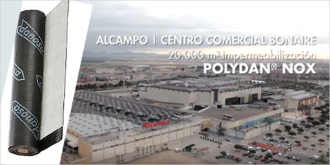 Danosa rehabilita la cubierta de un centro comercial con láminas fotocatalíticas descontaminantes