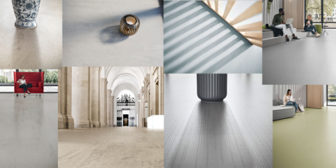 Reconocimiento internacional de los revestimientos de caucho nora by Interface por su calidad en el diseño