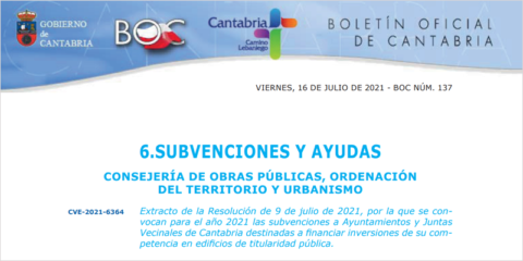 Cantabria destina 2 millones para la rehabilitación de edificios públicos en ayuntamientos y juntas vecinales