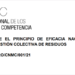 Informe de la CNMC sobre el principio de eficacia en los sistemas de gestión colectiva de residuos