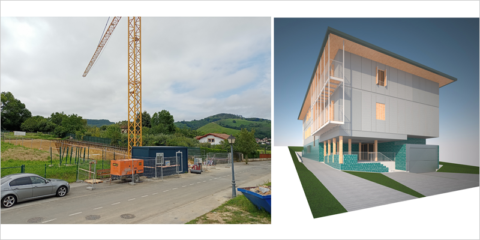 Nasuvinsa inicia la construcción de un edificio de consumo casi nulo de madera con 8 VPO en Bera