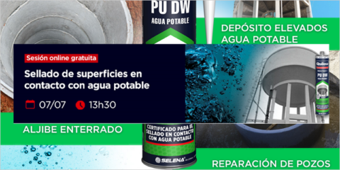Quilosa presentará en un webinar su nuevo sellador apto para superficies en contacto con el agua potable