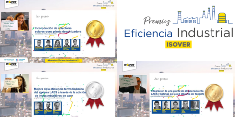 Isover selecciona los tres proyectos ganadores de los Premios de Eficiencia Industrial 2021