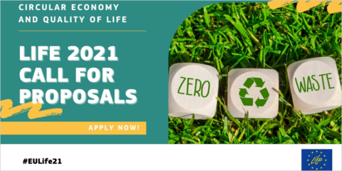 Abierta la primera convocatoria de LIFE (2021-2027) para proyectos de economía circular, clima y energía