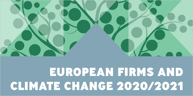 informe 'Las empresas europeas y el cambio climático 2020/2021