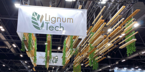 La fachada de madera y el voladizo industrializado, las innovaciones de Lignum Tech presentadas en Rebuild