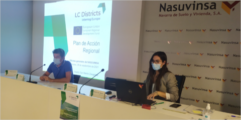 Navarra presenta las líneas del futuro plan para la descarbonización urbana en el marco de LC Districts